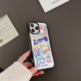 thumbnail image 2 of La versión de la marca Co de dibujos animados de gato de muñeca azul [lado acrílico en inglés] es aplicable a la funda del teléfono móvil iphone14Pro max Acrílico anticaída Rojo Verde, 2 of 5