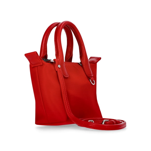 No Boundaries Women's Mini Tote Crossbody Bag, Red - Walmart