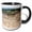 Black/White, variant on 3drose, Turkey, Anatolia, Aydin, Ruins of Miletus, Roman Theater., 11oz Two-tone Black Mug