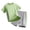 1-Green195, variant on Oiyii Boys Summer Outfits Lightweight Ice Silk Short Sleeve Tee Shorts Sets, Sizes 4-16