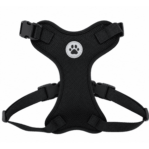 Vibrant Life Reflective Mesh Adjustable Dog Harness, Black, Small