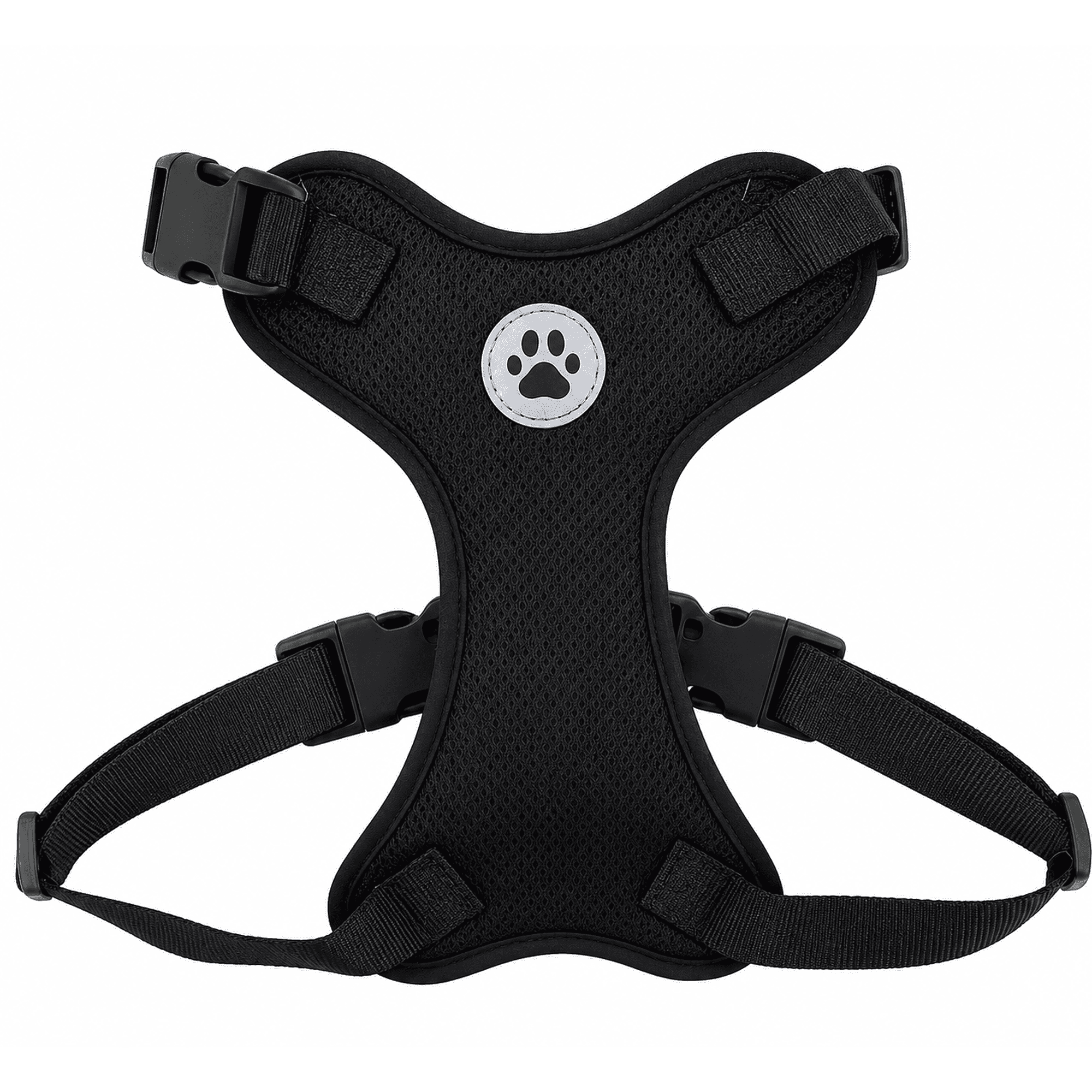 Vibrant Life Mesh Adjustable Dog Harness, Black, XS