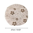 thumbnail image 2 of Unique Bargains Floral Double Layer Shower Cap 1 Pc Coffee Color Floral, 2 of 5