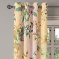 thumbnail image 3 of Ambesonne Vintage Floral Grommet Curtain, Blossoming Romance, 50"x84", Peach Pale Pink, 3 of 5