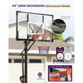 thumbnail image 4 of FirstAsk 44" Portable Basketball Hoop & Stand with Adjustable Height (4.9-10 ft) for Kids, Teens & Adults, 4 of 8