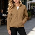 thumbnail image 2 of yillto Fleece Jacket Women Zip up Lightweight Soft Warm Winter Jackets for Women with Pockets Hiking Coat, 2 of 6
