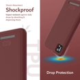 thumbnail image 3 of TUDIA for Cloud Mobile Stratus C7 Phone Case, [LINNGrip] Dual Layer Slim Tough Non-Slip Heavy Duty Case Cover (Burgundy), 3 of 7