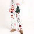 thumbnail image 5 of LHVUOA Christmas Womens Pajama Pants Drawstring Stretch Cute Xmas Print Pjs Casual Elastic Waist Pajama Pants, 5 of 5
