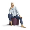 thumbnail image 2 of Gouchee Home Cube Brava Lilas – Pouf cube hydrofuge rempli de billes de polystyrène, léger et portable, pour salon ou dortoir, 2 of 9