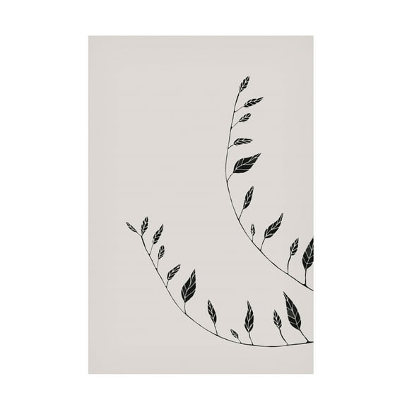 Canvas Wall Art - Pictufy Studio Ii 'Wavy Branches' Wall Art for Living Room, Bedroom, or Office Décor by Trademark Fine Art - 12 x 19 Inches