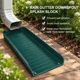 4 Pack Green Gutter Downspout Extensions, Rain Splash Block Diverter ...