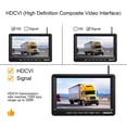 thumbnail image 4 of ZEROXCLUB Wireless Backup Camera 7'' 1080P HD LCD Monitor IP69 Waterproof Night Vision for RV/Truck/Trailer/Van/Bus SW01, 4 of 8