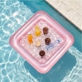 thumbnail image 4 of Inflatable Pool Cooler, Floating Ice Serving Tray for Drinks and Snacks, Thickened PVC Pool Party Beach Lake Accessory, 4 of 7