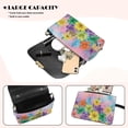 thumbnail image 4 of Pzuqiu Colorful Floral Leather Crossbody Bag Trendy Minimalist Women Crossbody Bag with Chain Strap Versatile Practical Casual for Daily Life Party and Special Occasions, 4 of 6