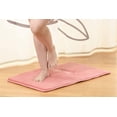 thumbnail image 3 of 1 Small Clara Clark Bath Mat Bathroom Rug - Absorbent Memory Foam Bath Rugs - Non-Slip, Thick, Cozy Velvet Feel Microfiber Bathrug, Plush Shower, Toilet- Floor Bathmats Carpet - Pink - 17"x24", 3 of 4