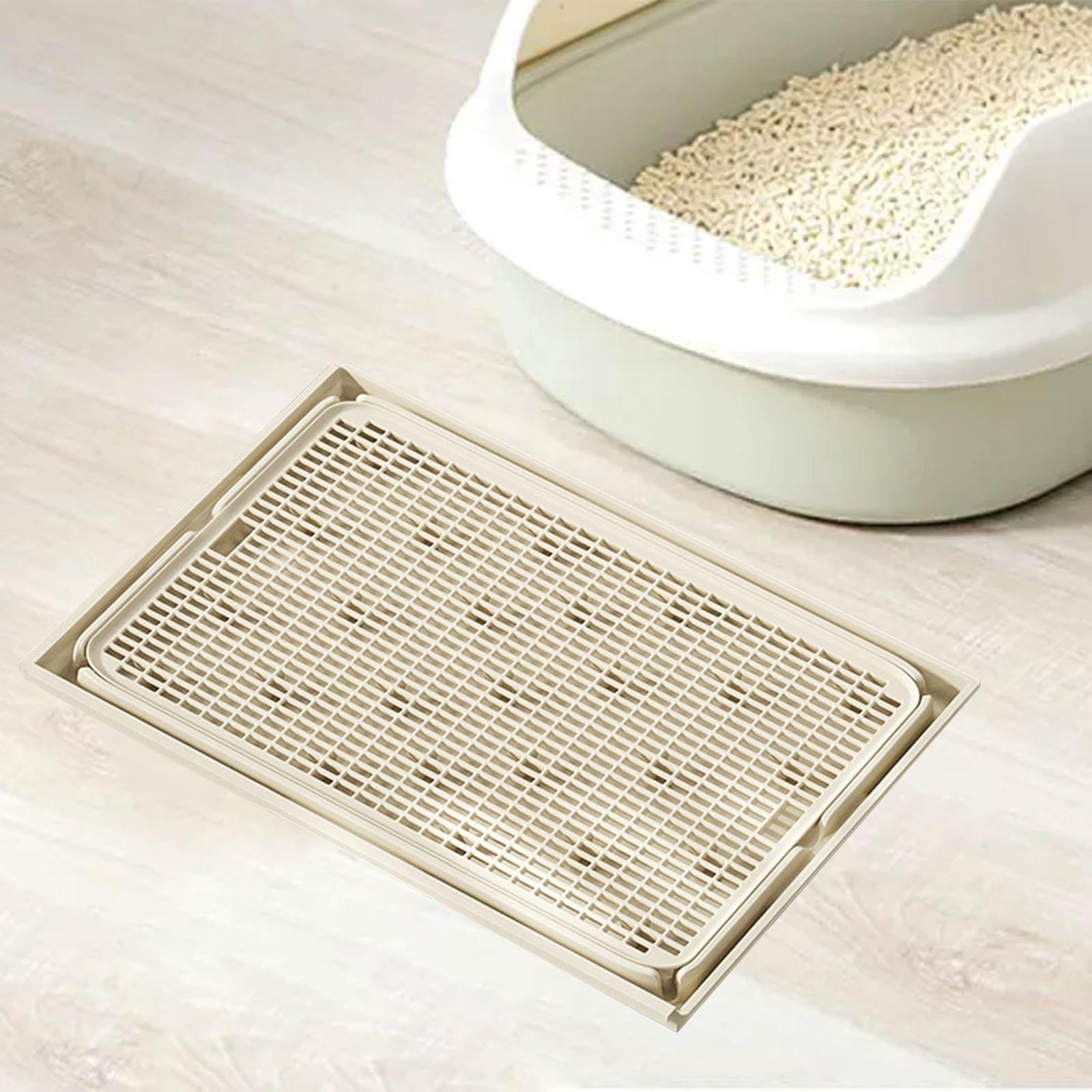 FITYLE Cat Litter Mat Cat Litter Pad Sturdy Lightweight Litter Boxes Mat Cat Litter Catcher Mat Easy Clean Kitty Litter Trapping Mat Coffee