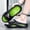 Black and Green, variant on Men’s Indoor Outdoor Slippers, Cloud Soft Cushion Footbed, Non-slip Wear Resistant Outsole, Hollow Breathable Structure, Lightweight Portable Slides for Gym, Bathroom, Beach and Daily Commute