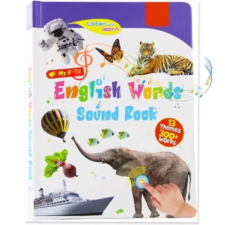 My First English Sound Toy,470+ Words, 21 Themes,Press To Learn Phonics,Juguete Educativo, School Education & Perfect Educational Gift