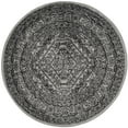 thumbnail image 3 of Safavieh Adirondack Xavier Oriental Area Rug, Silver/Black, 4' x 4' Round, 3 of 11