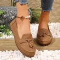 thumbnail image 3 of Women's Slip On Loafers, Soft Round Toe Flat Anti Slip Casual Walking Daily Wear Shoes, 3 of 4
