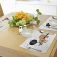 thumbnail image 4 of Ambesonne Animal Place Mats Set of 4, Shy Happy Cartoon Sloth, Standard Size, Multicolor, 4 of 6