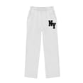 thumbnail image 3 of Puntoco Kids Print Fleece Lined Jogger Pants Warm Winter Sweatpants with Side Pockets White-A, 3 of 6