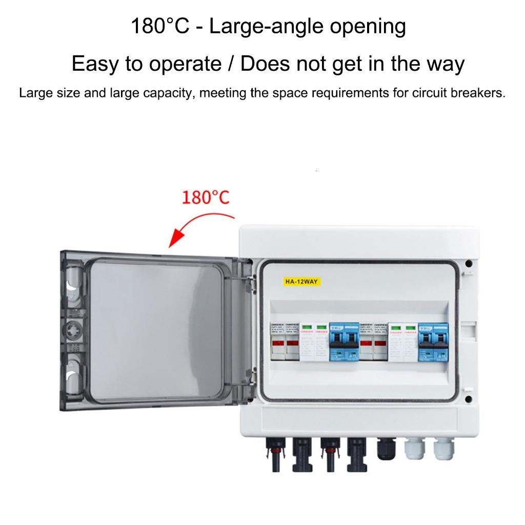Giaone Power Plastic Junction Wire Box Solar photovoltaic Combiner Box Enduring