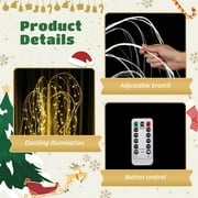 Lighted Willow Tree, Weeping Willow Tree with 180 LED Lights, Light-Up Tree for Christmas Wedding Party Bedroom Home Garden Decor, 4Ft, Warm Light