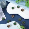 thumbnail image 4 of 10Pcs Emerald Button Base Sewing Shank Buttons 23 * 23mm Metal Sew on Buttons Square Clothes Art Button, 4 of 6