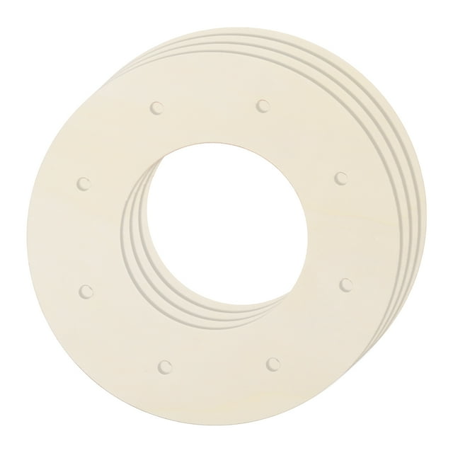 4Pcs Wooden Wreath Frames, Round 3.9" OD/3.9" ID Unfinished Floral Hoop Rings for DIY Christmas Easter Crafts Decor