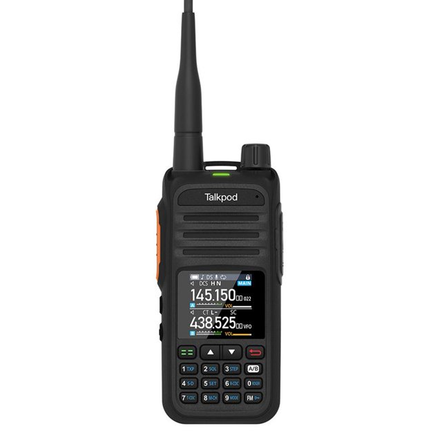 VHF A36plus UHF // AM / FM Handie-Talkie Transceptores de radio multibanda Negro