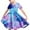Multicolor, variant on JUSLIO Girls Pleated Dress Print Casual Short Sleeve Dresses Size 4 Y