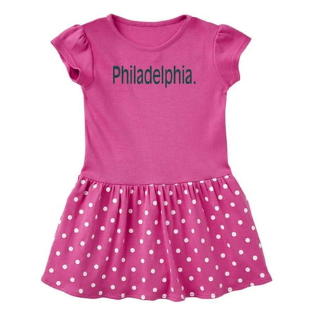 

Inktastic Philadelphia in Dark Blue Text Gift Baby Girl Dress