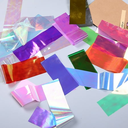 - Outtop 20PCS Design Nail Art Foil Stickers Transfer Decal Tips 4*20CM Manicure Decor