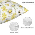 thumbnail image 3 of Wukai Sweet Honey Premium Polyester Fleece Pillow Covers with Hidden Zipper Closure,Luxuriously Soft and Durable-20"x20", 3 of 7