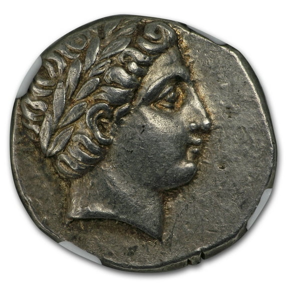 Kings of Paeonia, Patraus Silver Tetradrachm (335-315 BC) AU* NGC