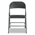 thumbnail image 4 of Alera Steel Folding Chair, 4-Pack, Graphite, 4 of 7