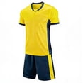 thumbnail image 2 of Youth Soccer Jersey Ndbuld Children's Solid Color Football Suit Set Campus Sports Games Performance Matches Training Uniforms Jerseys Kids, 2 of 5