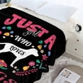 thumbnail image 4 of Just Girl Loves Dogs Blanket Soft Blankets and Throws Flannel Cozy Lightweight Quilt Gift Perfect for Bed Sofa Couch-80 x60 Large for Adult, 4 of 6