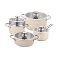 thumbnail image 3 of Juego de 4 utensilios de cocina, ollas y sartenes, olla para derretir y hervir, juego de utensilios de cocina antiadherentes, olla para cocinar en la Beige, 3 of 8