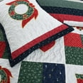 thumbnail image 2 of Wreaths And Christmas Tree 3 Pcs Quilt Set  Bedding Set Bedroom Bed 100%Cotton King Size, 2 of 4