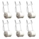 thumbnail image 2 of Juego de Gancho de Rodillo para Tomate | Cuerda de acero galvanizado y nylon de alta resistencia | Paquete de 6 soportes para vegetales de invernadero | Cuerda de 49.2ft | Ideal para tomates,, 2 of 6
