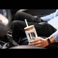 thumbnail image 5 of 700ml Botella de agua de vidrio de con pajita de bambú y tapa, vaso de agua de boca ancha, funda protectora de silicona Shuxiu Wang 9024719206929, 5 of 5