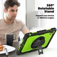 thumbnail image 4 of Case for Matepad SE 11 Inch 2024 with Screen Protector, 360 Degree Rotating Kickstand Hand Strap Heavy Duty Shockproof Cover with Shoulder Strap, Lime PC, 4 of 7