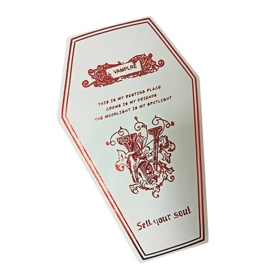 Stylish Coffin Shaped Jewelry Storage Soft PU Terrifying Box Sections For Rings Necklaces And Accessories