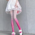 thumbnail image 1 of Collants Résille Collants avec Dentelle et Motif Silhouette Bas Cuisses Collants pour Femmes, 1 of 1