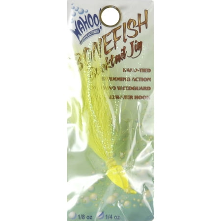 Bonefish Hook - BONEFISH JIG 1/4OZ CHART Multi-Colored