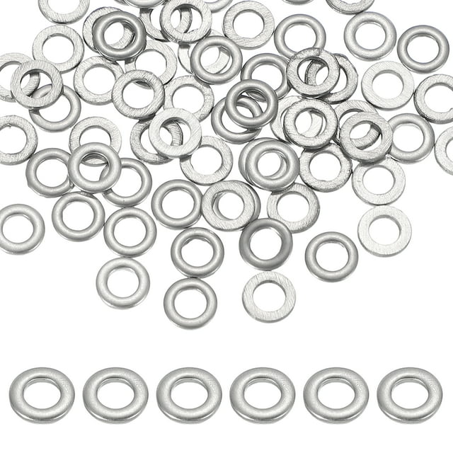 Uxcell M3 x 6mm Ensemble de Rondelles Métalliques, 66 Pcs Rondelles Plates en Acier Inoxydable 304