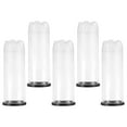 thumbnail image 1 of LOLIPPYY 5Pcs Tennis Balls Storage Bottle Clear Container for Balls Black and Transparent Cylinder Design, 1 of 8