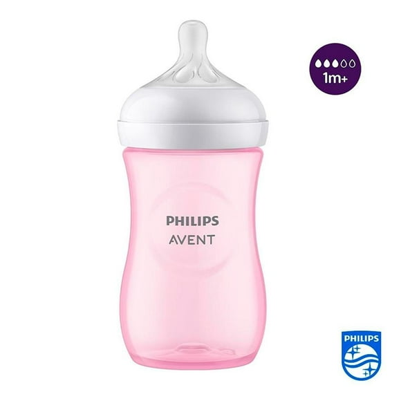 Biberón Avent Natural Response 9oz Rosa Anticólico